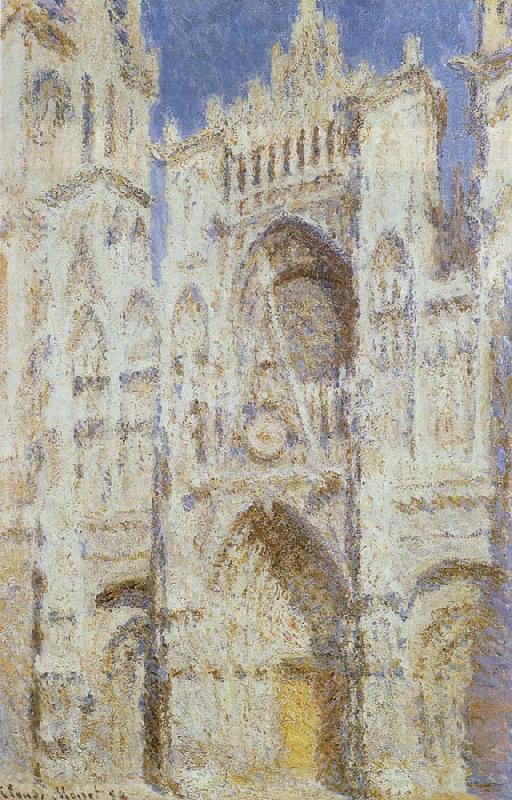 Claude Monet The sun of the main entrance of the Rouen Cathedral Germany oil painting art